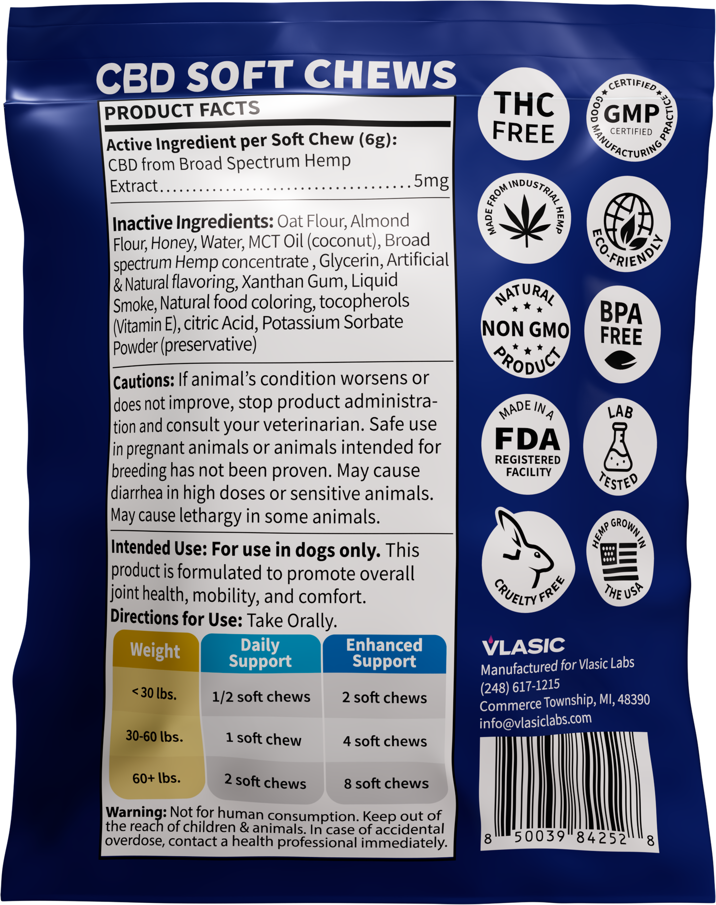 Calming Beef Dog Chews Sample Pack