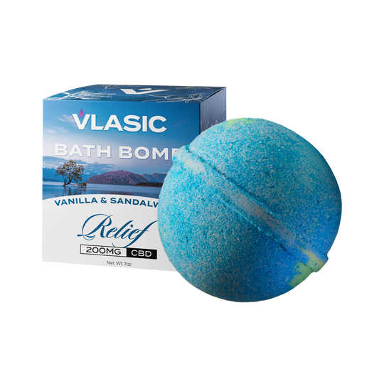 Relief Bath Bomb with Vanilla and Sandalwood