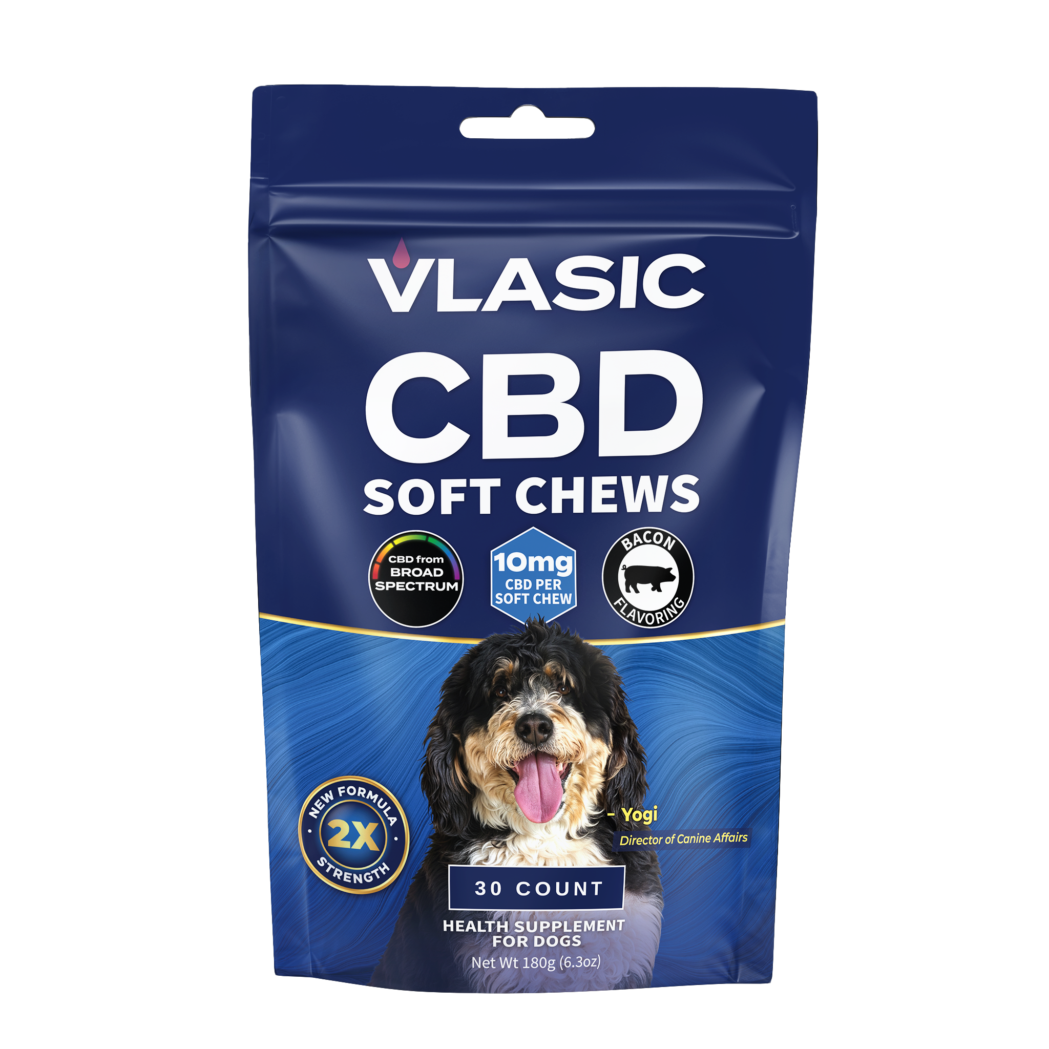 Relaxing Bacon Flavored Dog Chews – Vlasic Labs