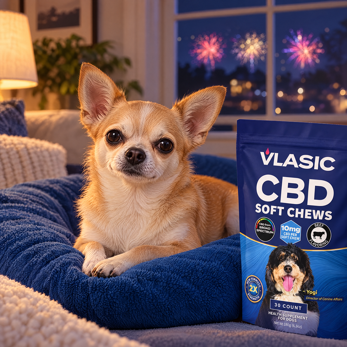 Calming Beef Flavored Dog Chews
