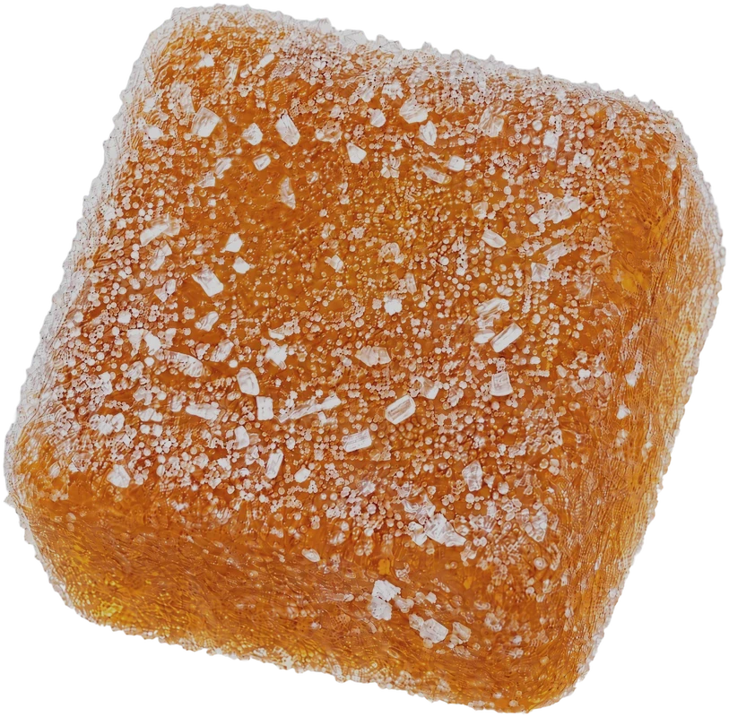 One sugar-coated gummy