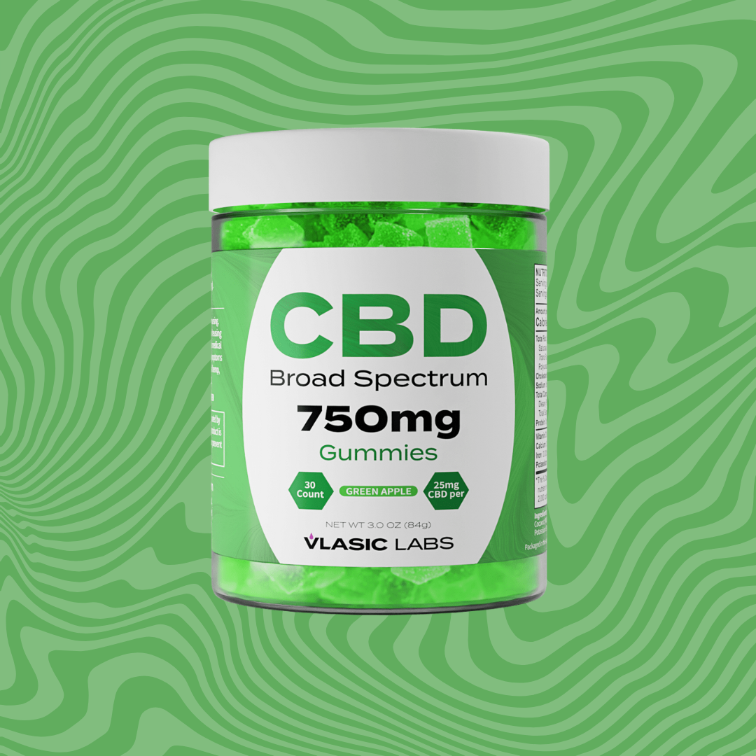 CBD Broad Spectrum Gummies (Green Apple)