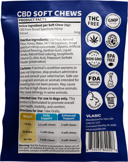 Calming Beef Dog Chews Sample Pack
