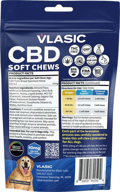 Calming Beef Flavored Dog Chews