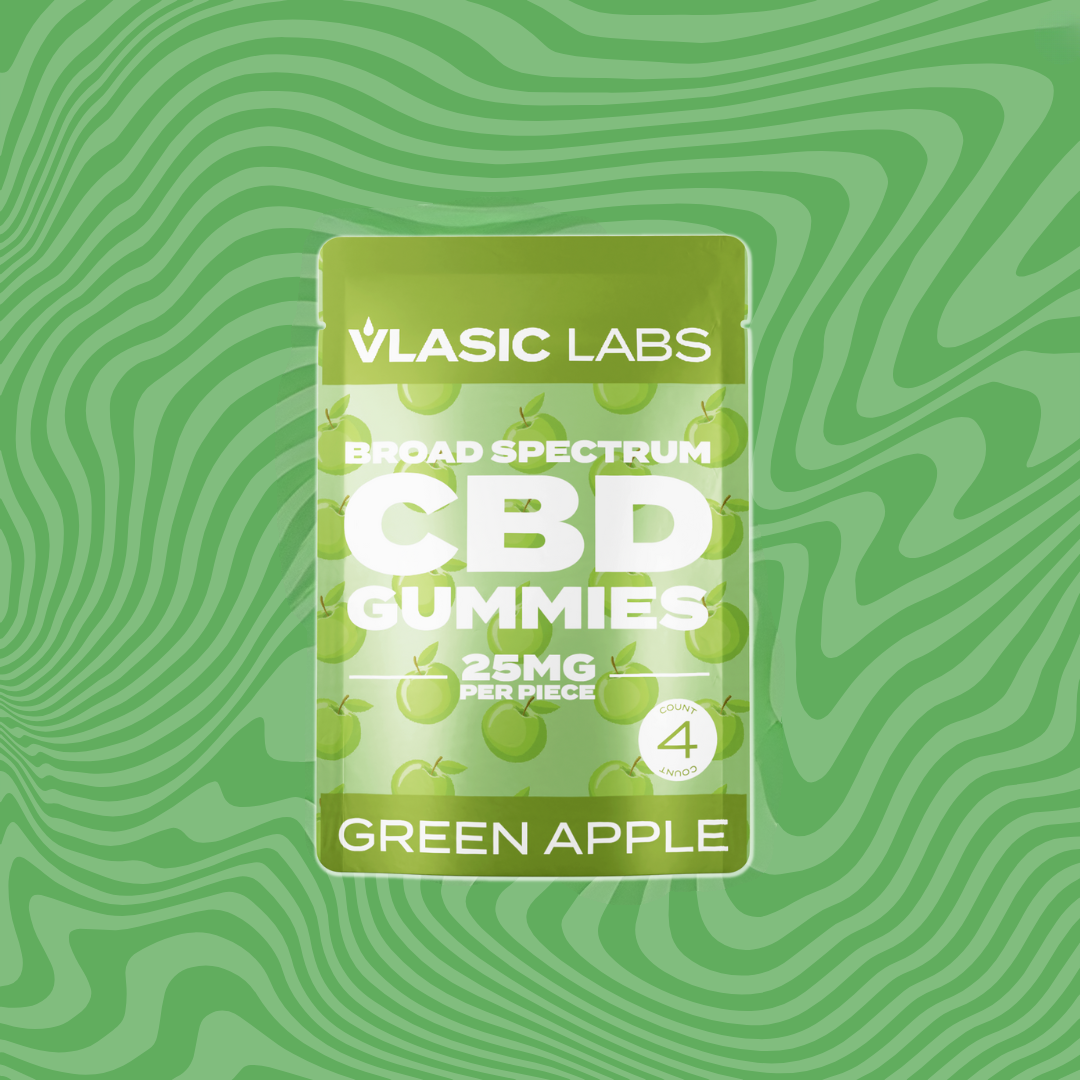 CBD Broad Spectrum Gummies (Green Apple) Mini Pack