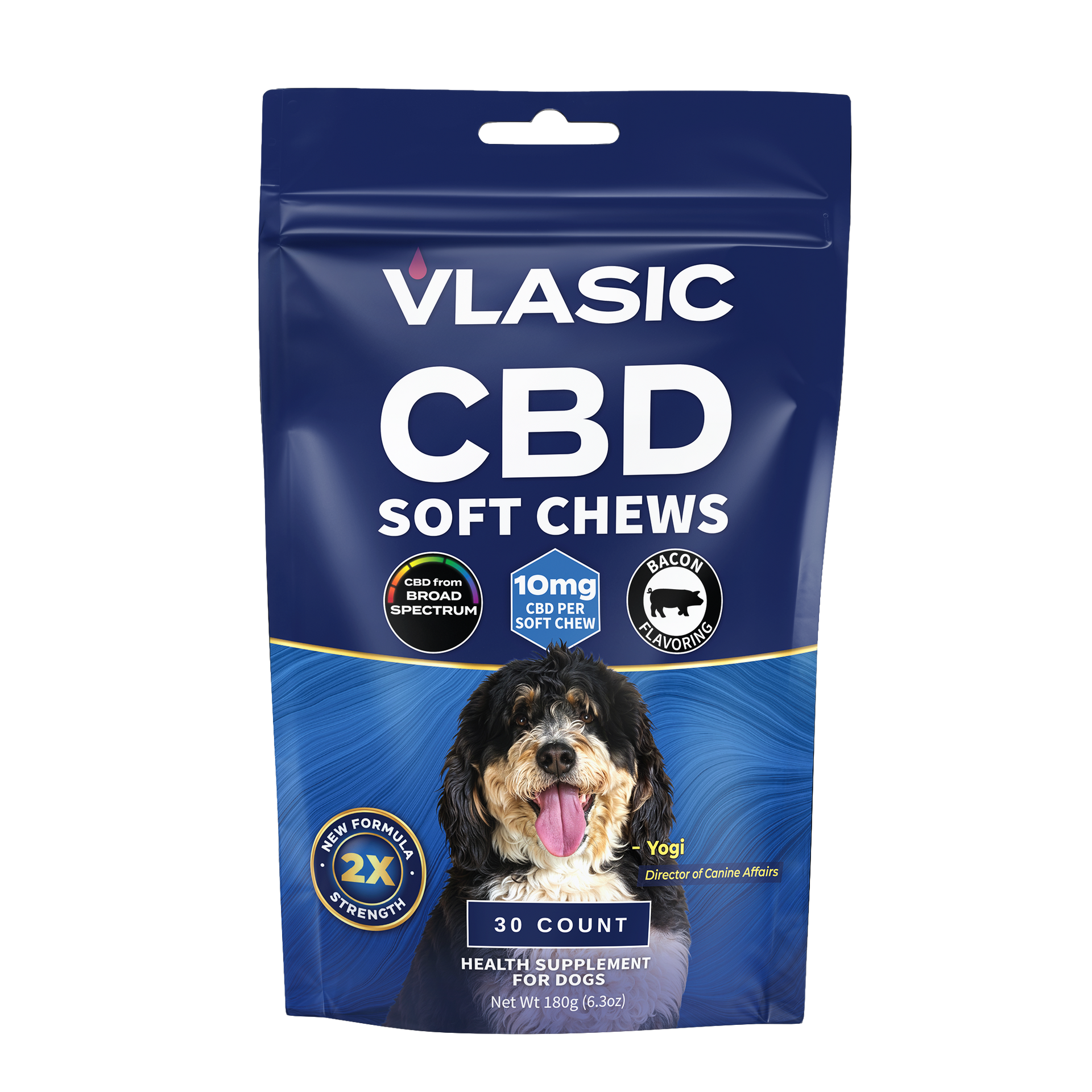 CBDWax超高濃度94.1%22g Relaxing Bacon Flavored Dog Chews – Vlasic Labs
