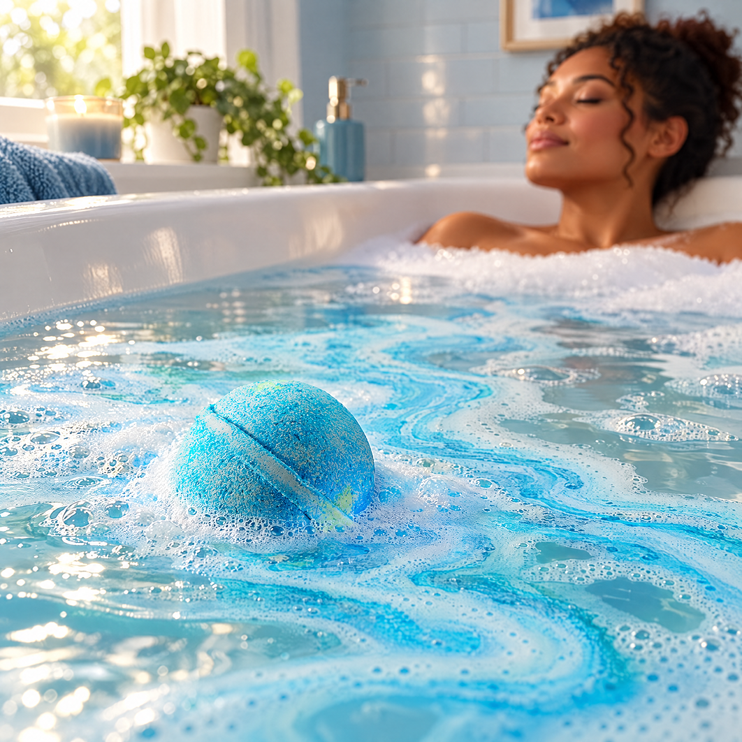 Relief Bath Bomb with Vanilla and Sandalwood