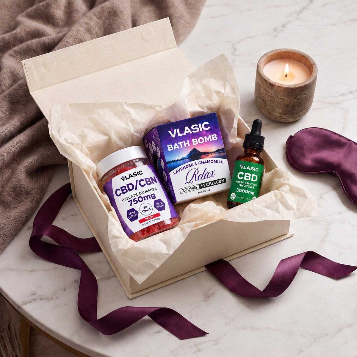 Peace of Mind Gift Set, styled as a gift